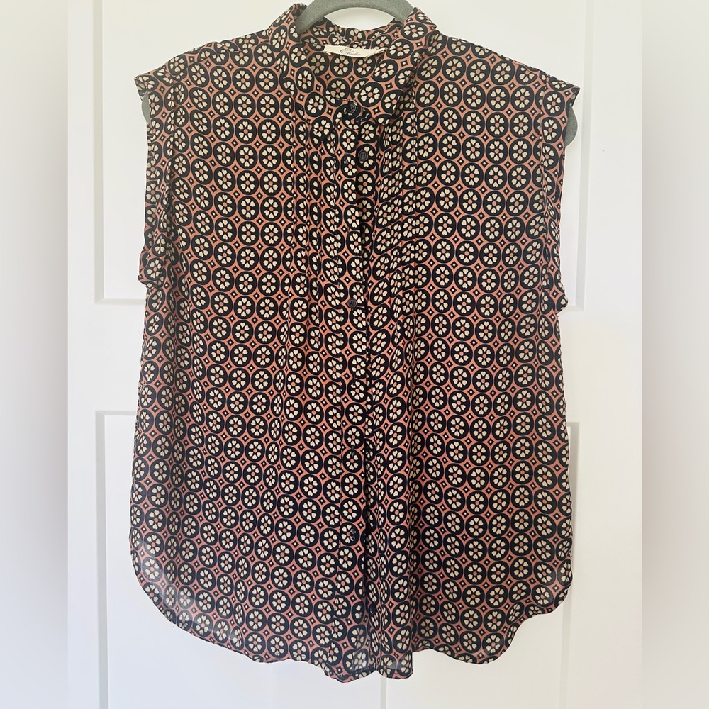 Geometric Patterned Blouse - image 1